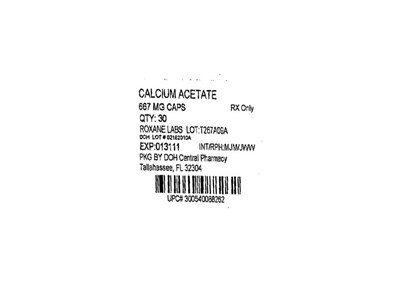Bottle Label (Calcium Acetate667mg(roxane))